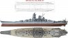 Pontos 70002R1 IJN Battleship Yamato 1945 (New Tool Full Hull ) 1/700